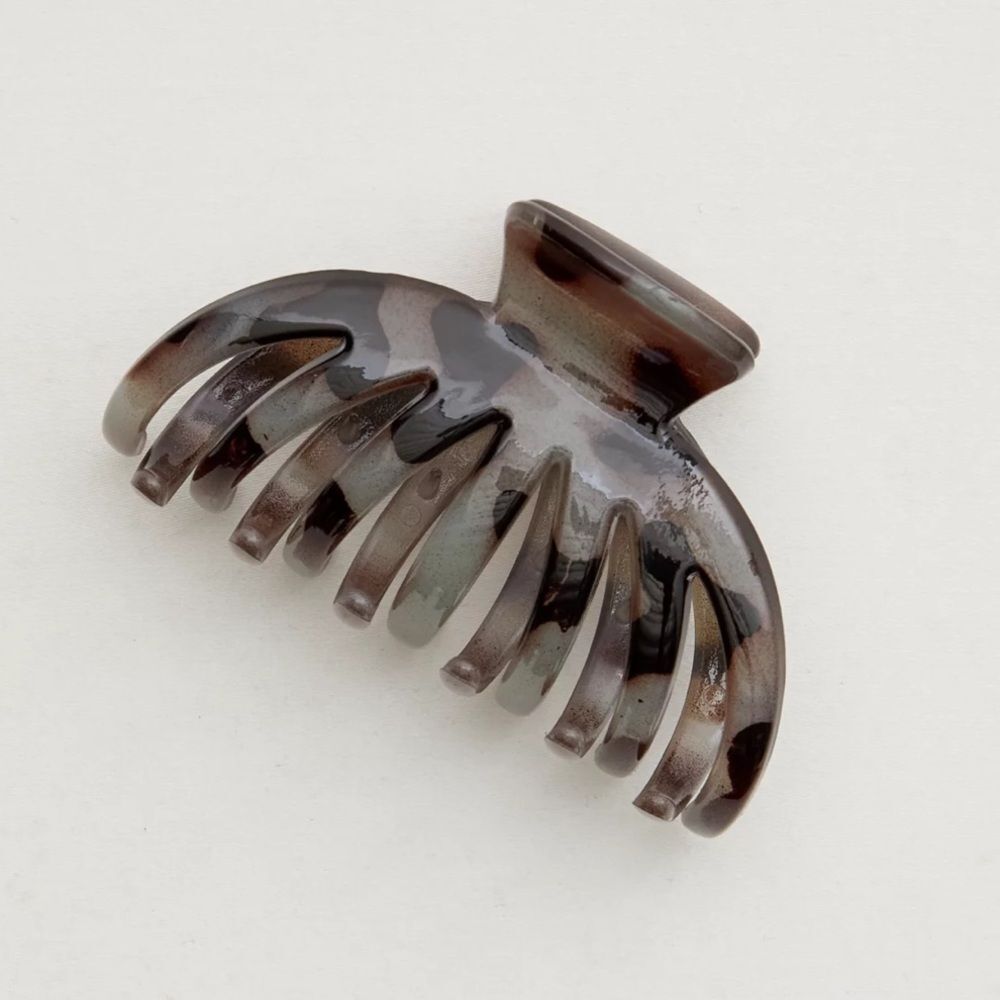 aerie Black Tan Marble Octopus Claw Hair Clip - Picture 4 of 11